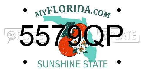 5579QP Florida License Plate