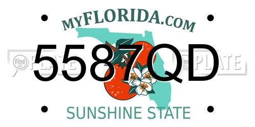 5587QD Florida License Plate
