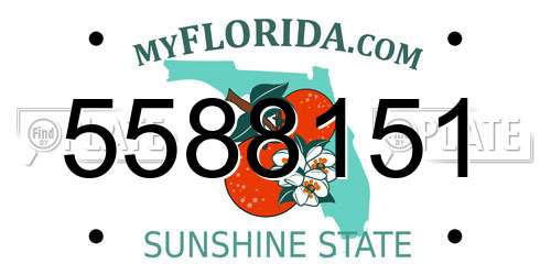 5588151 Florida License Plate