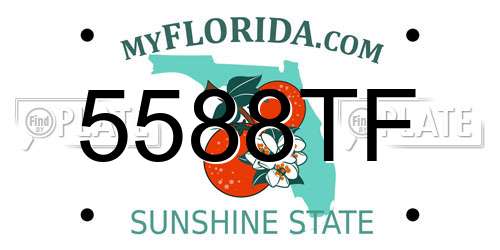 5588TF Florida License Plate