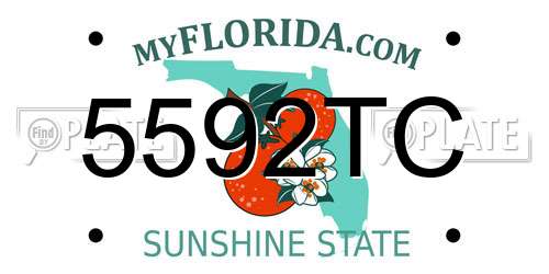 5592TC Florida License Plate