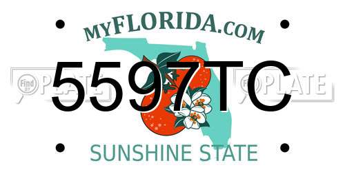 5597TC Florida License Plate