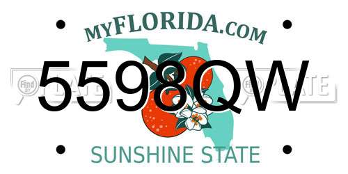 5598QW Florida License Plate