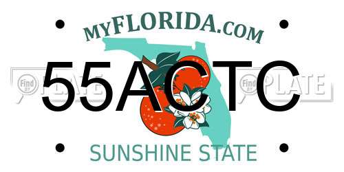 55ACTC Florida License Plate