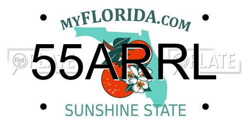 55ARRL Florida License Plate