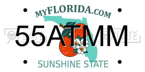 55ATMM Florida License Plate