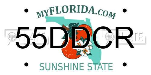 55DDCR Florida License Plate