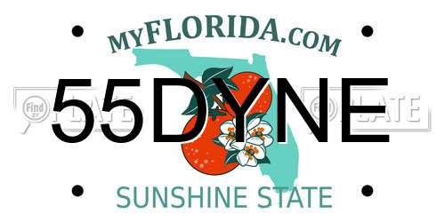 55DYNE Florida License Plate
