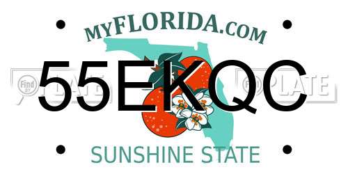 55EKQC Florida License Plate
