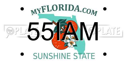 55IAM Florida License Plate