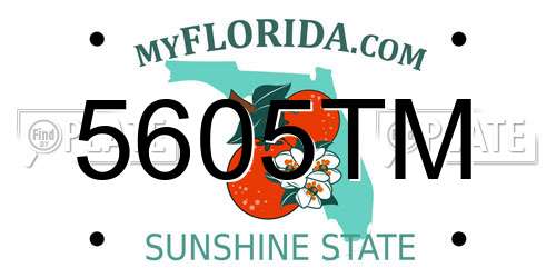 5605TM Florida License Plate