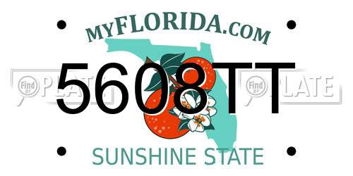 5608TT Florida License Plate