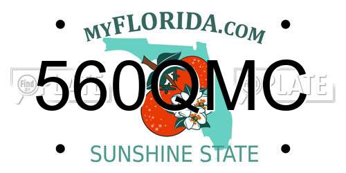 560QMC Florida License Plate