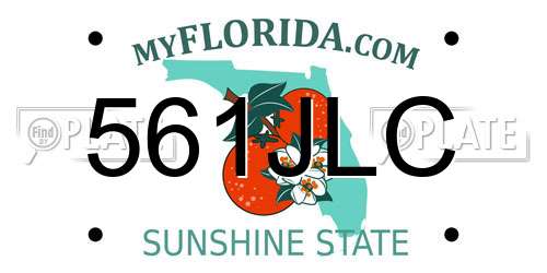 561JLC Florida License Plate