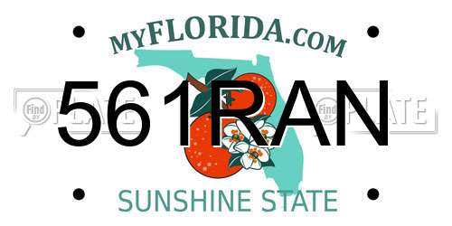 561RAN Florida License Plate