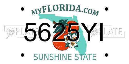 5625YI Florida License Plate