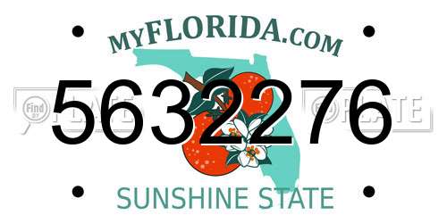 5632276 Florida License Plate