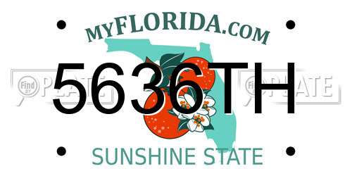 5636TH Florida License Plate