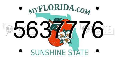 5637776 Florida License Plate