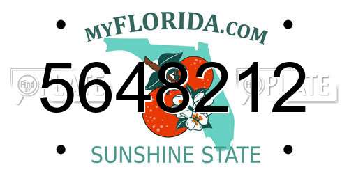 5648212 Florida License Plate