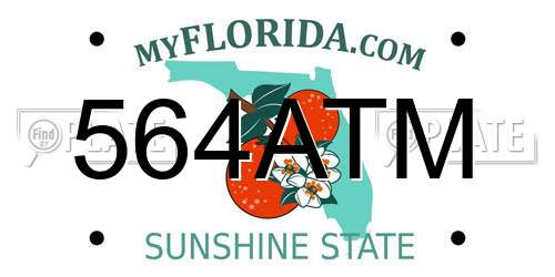 564ATM Florida License Plate