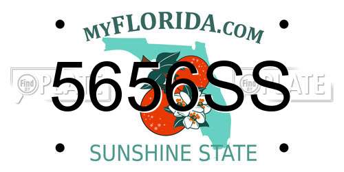 5656SS Florida License Plate