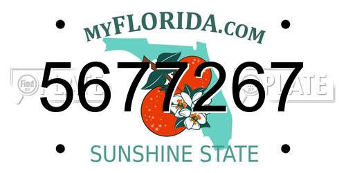 5677267 Florida License Plate