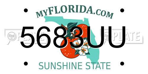 5683UU Florida License Plate