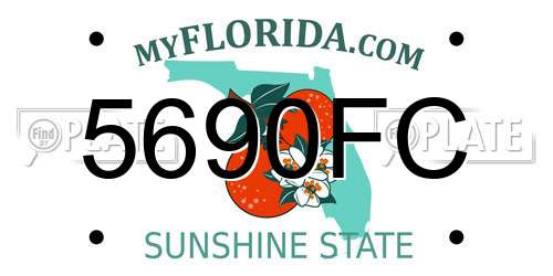 5690FC Florida License Plate