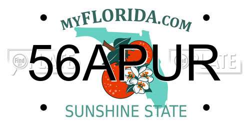 56APUR Florida License Plate