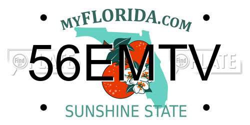 56EMTV Florida License Plate