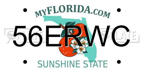 56ERWC Florida License Plate