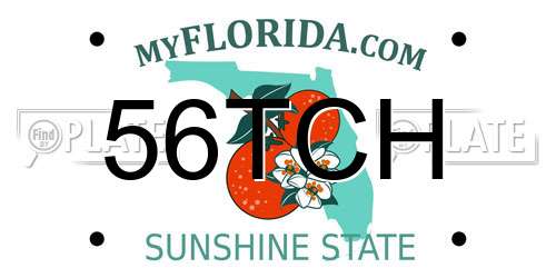 56TCH Florida License Plate