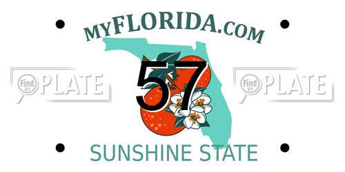 57 Florida License Plate