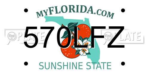 570LFZ Florida License Plate
