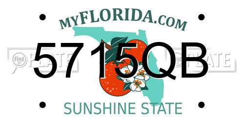 5715QB Florida License Plate