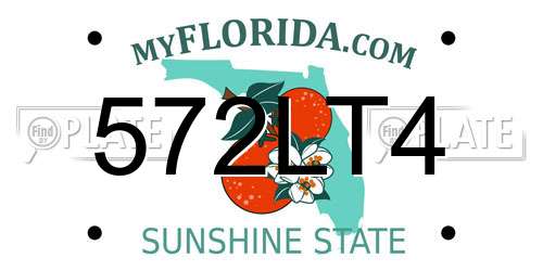 572LT4 Florida License Plate