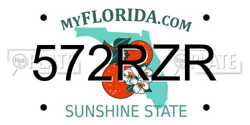 572RZR Florida License Plate
