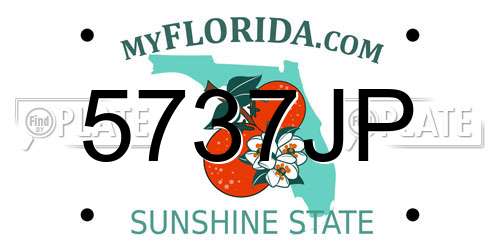 5737JP Florida License Plate
