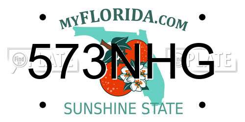 573NHG Florida License Plate