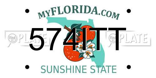 574ITT Florida License Plate