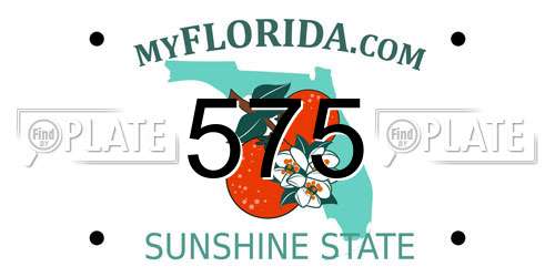 575 Florida License Plate