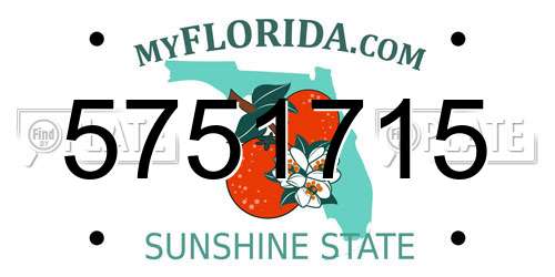 5751715 Florida License Plate