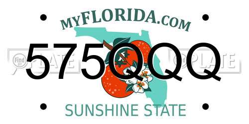575QQQ Florida License Plate