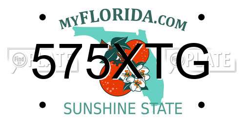 575XTG Florida License Plate