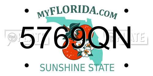 5769QN Florida License Plate