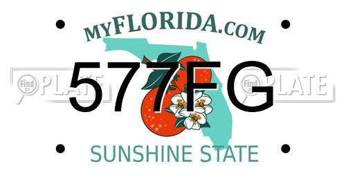577FG Florida License Plate