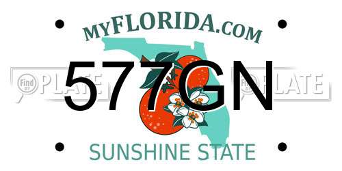 577GN Florida License Plate