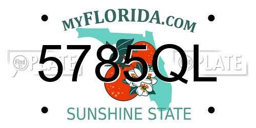 5785QL Florida License Plate