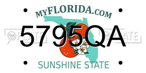 5795QA Florida License Plate